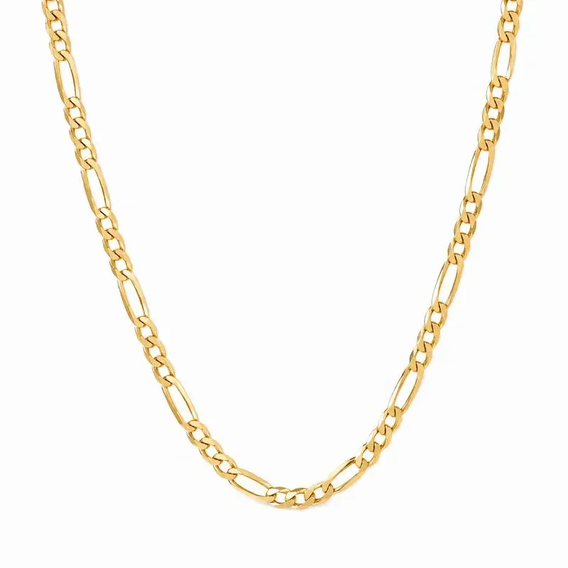 Corrente Infantil Elo 3x1 (3mm) Banhado a Ouro 18k - 45 cm