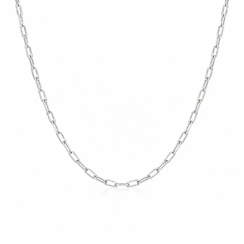 Corrente Infantil Masculina Estilo Cartier Prata 925 - 45 cm