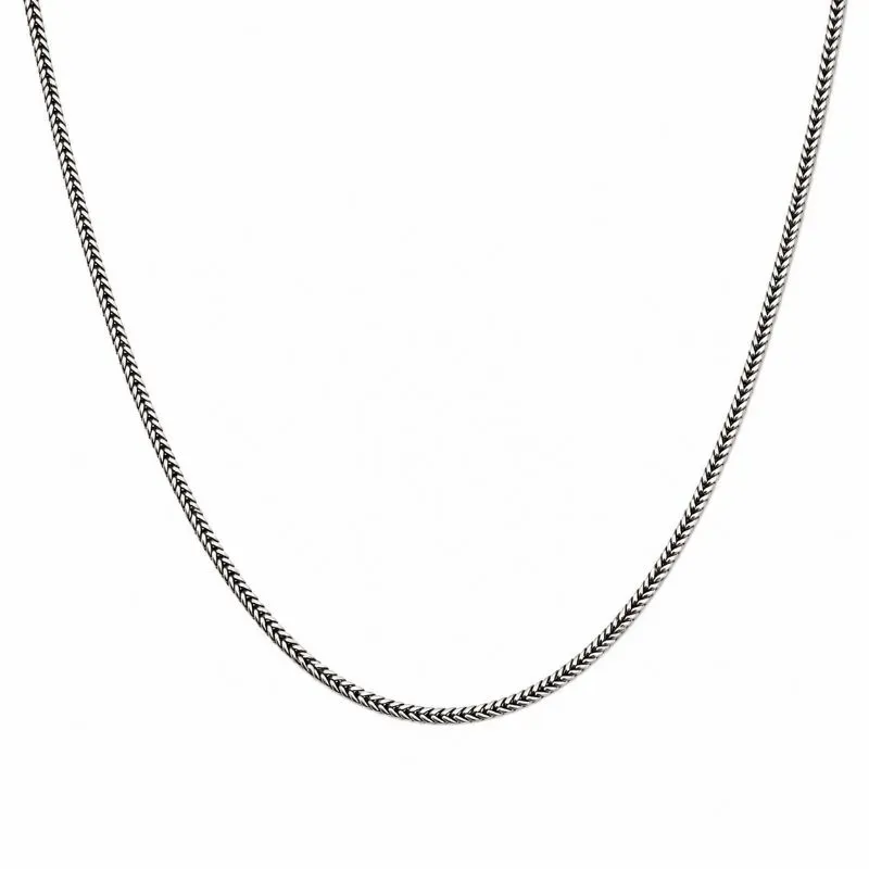 Corrente Prata Envelhecida Prata 925 - 45 cm