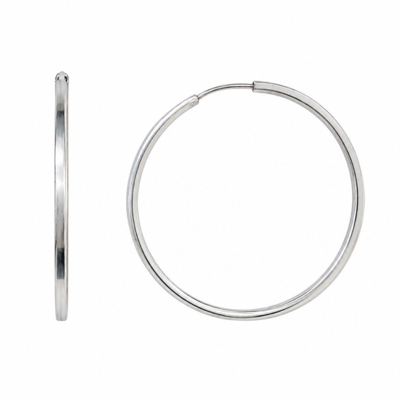 Brinco Argola Grande Prata 925 - 3,8 cm