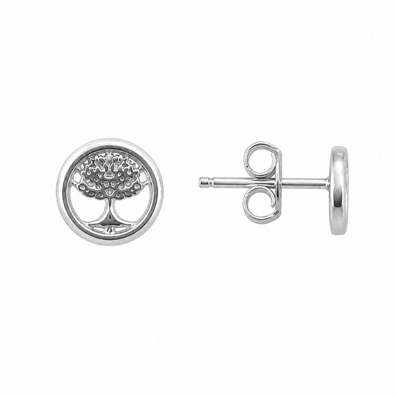 Brinco Arvore da Vida Vazado Prata 925 - 7 mm