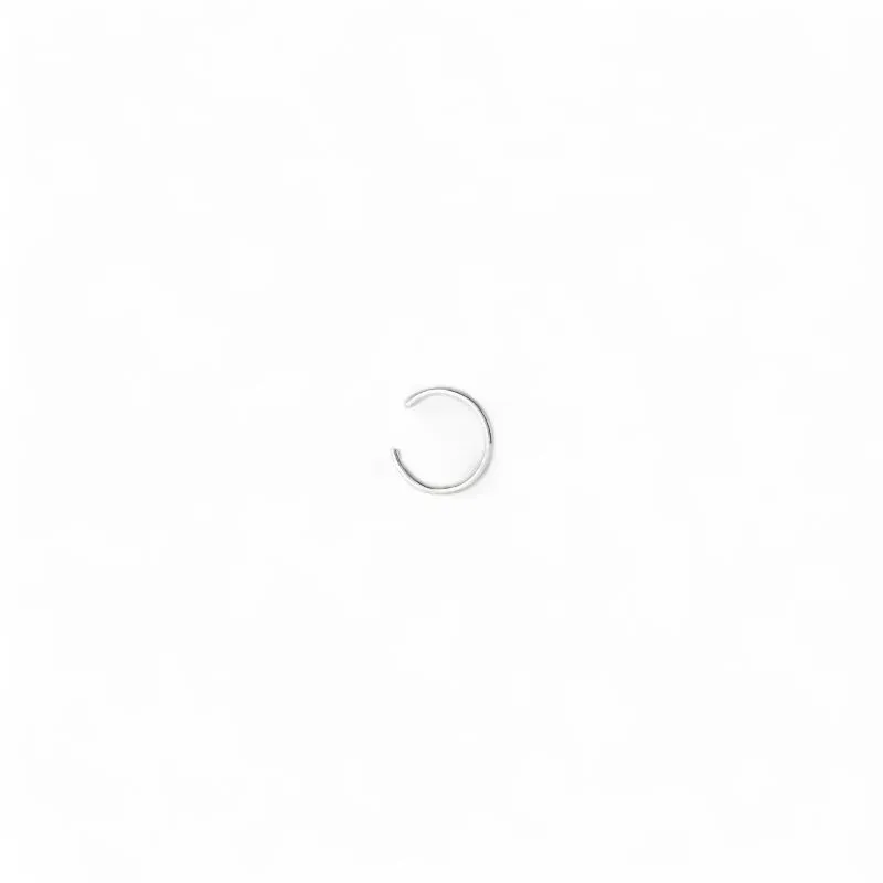 Brinco Piercing Argola Fina Prata 925 Brinco Piercing Argola Fina Prata 925