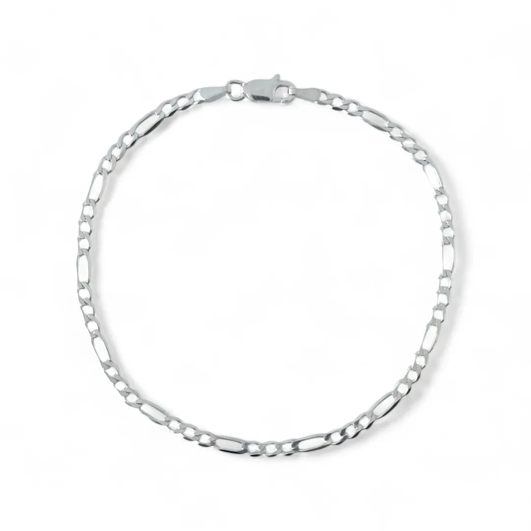 Pulseira Masculina Prata 925 Elo 3 em 1