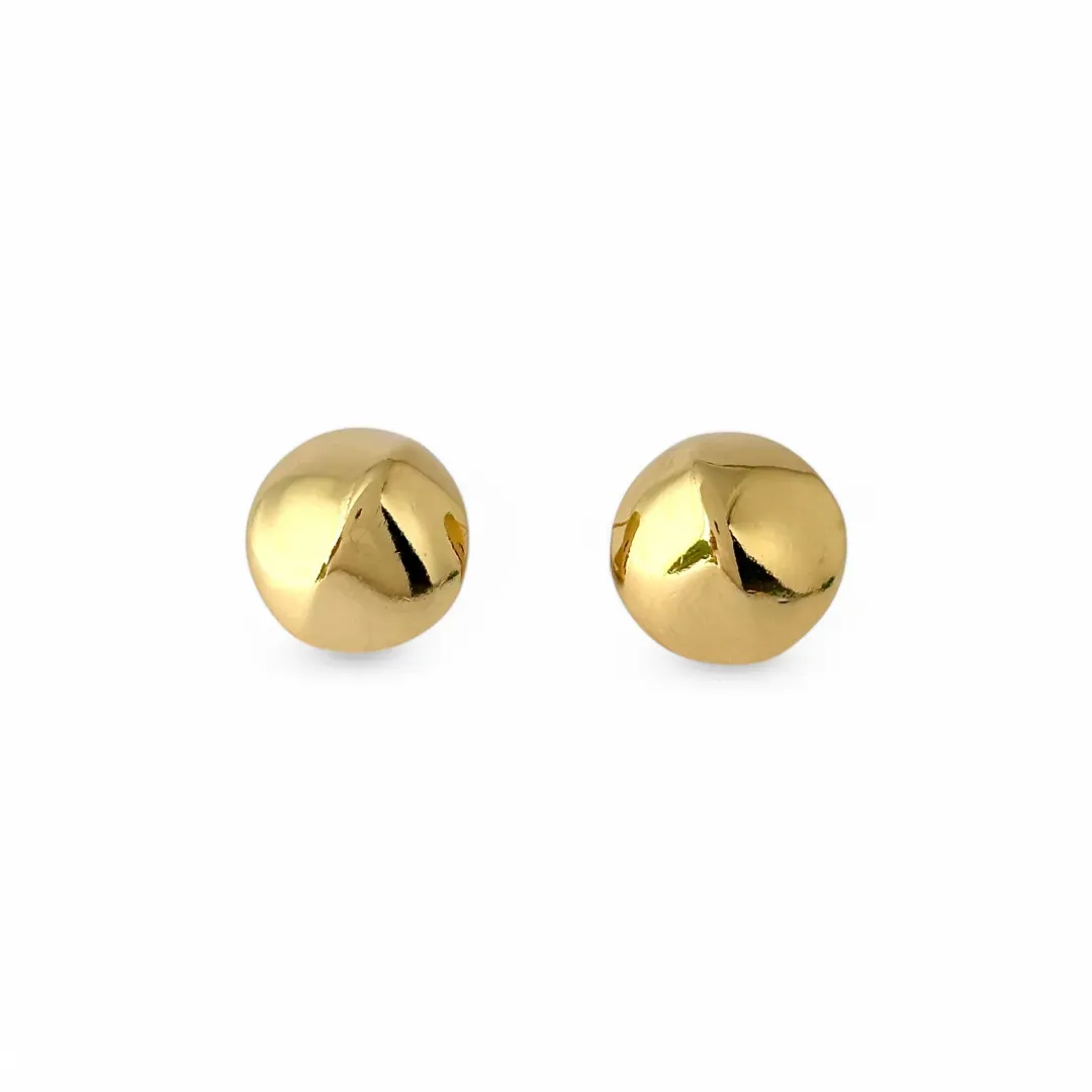 Brinco Amêndoa Banhado a Ouro 18k