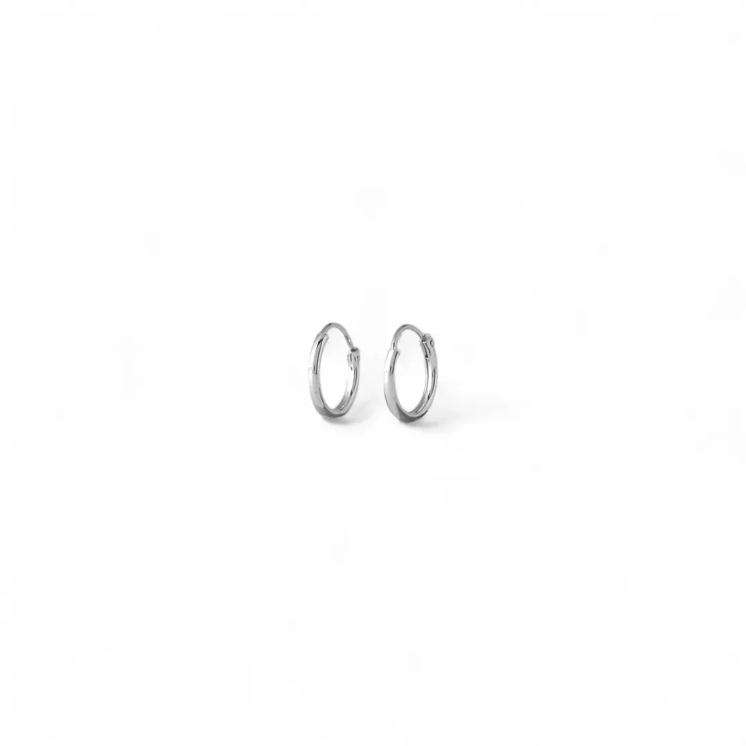 Brinco Argola Prata 925 Fina - 0,9cm