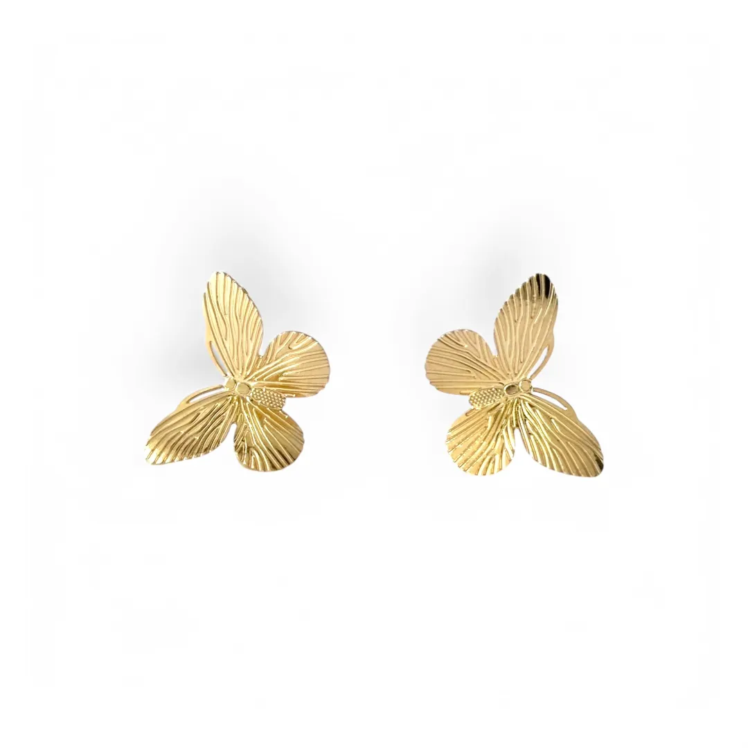 Brinco Borboleta Banhado a Ouro 18k