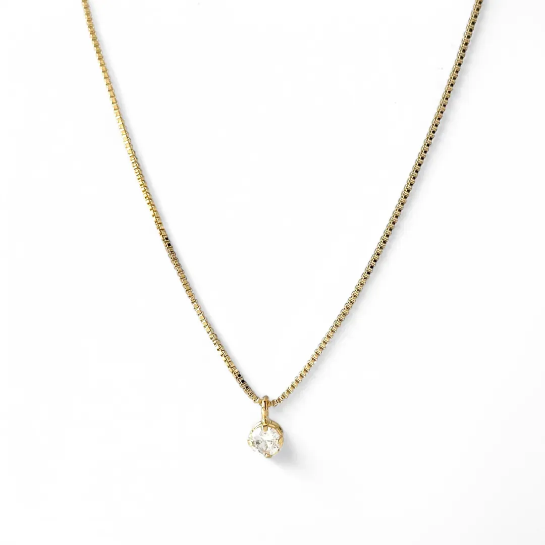 Colar Ponto de Luz Delicado Banhado a Ouro 18k