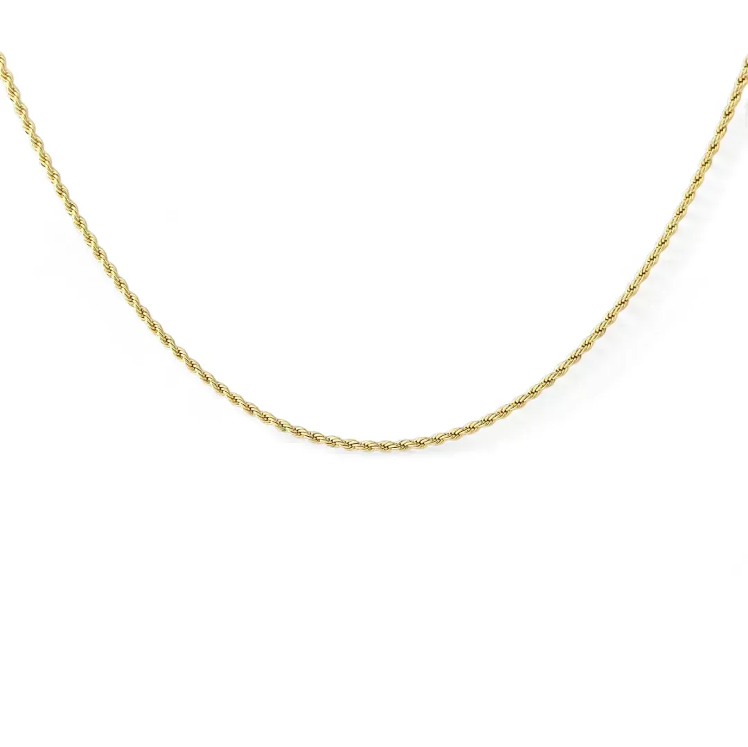 Corrente Cordão Baiano Banhada a Ouro 18k - 45cm