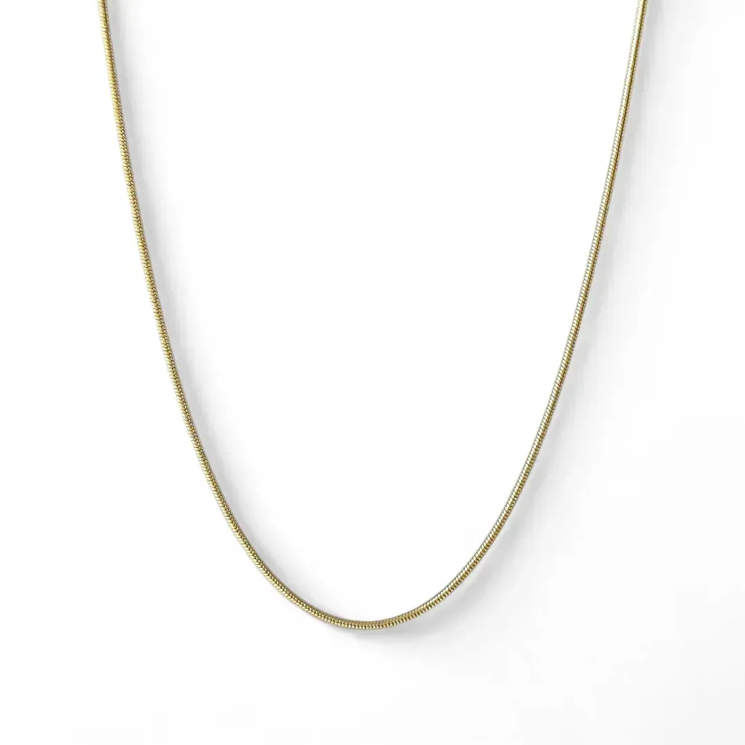 Corrente Rabo de Rato Banhada a Ouro 18K- 45cm