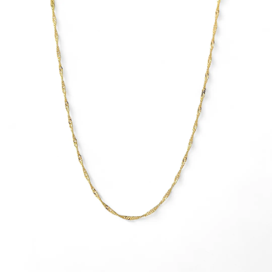 Corrente Singapura Banhada a Ouro 18k - 60cm