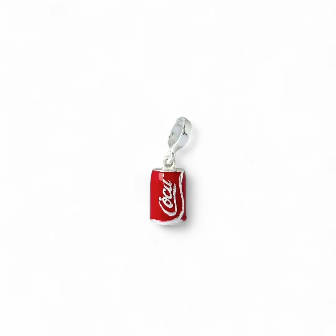 Pingente Berloque Lata Coca-Cola Prata 925
