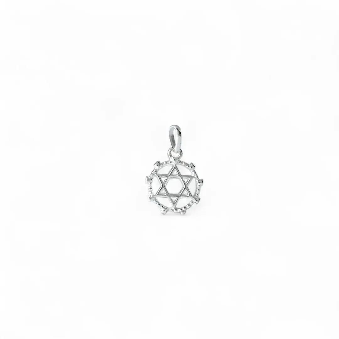 Pingente Estrela de Davi Prata 925