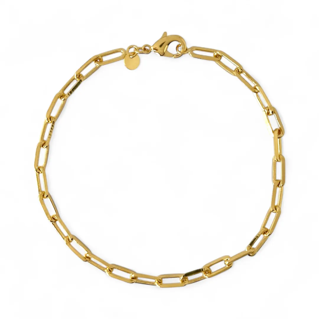 Pulseira Elo Cartier Banhada a Ouro 18k - 16cm