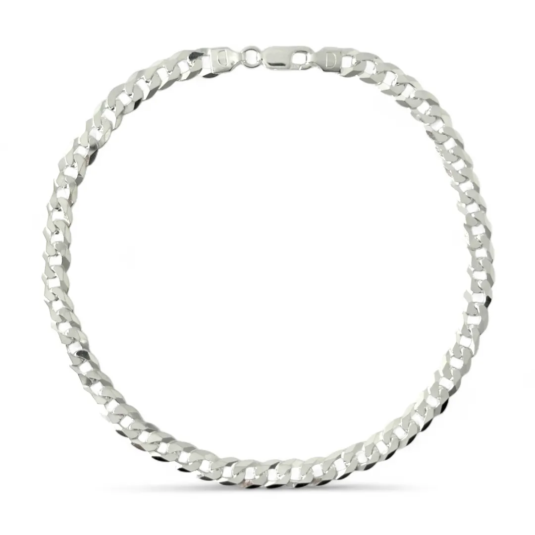 Pulseira Masculina Elo 1 em 1 Prata 925 - 23cm