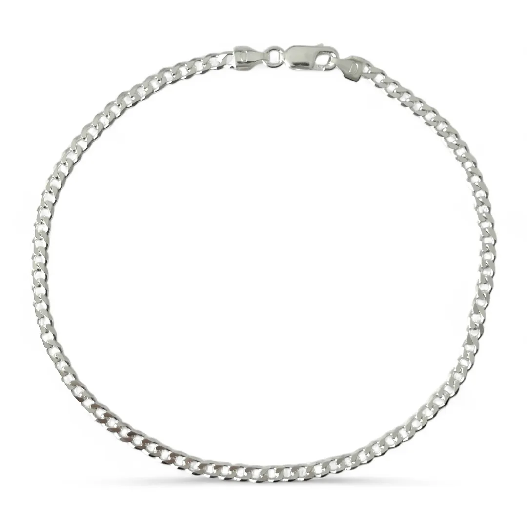 Pulseira Masculina Elo Grumet Prata 925 - 23cm