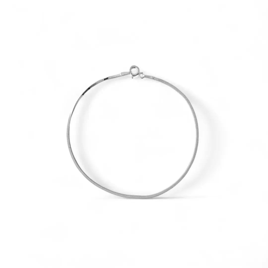 Pulseira Prata 925 Rabo Rato Laminada