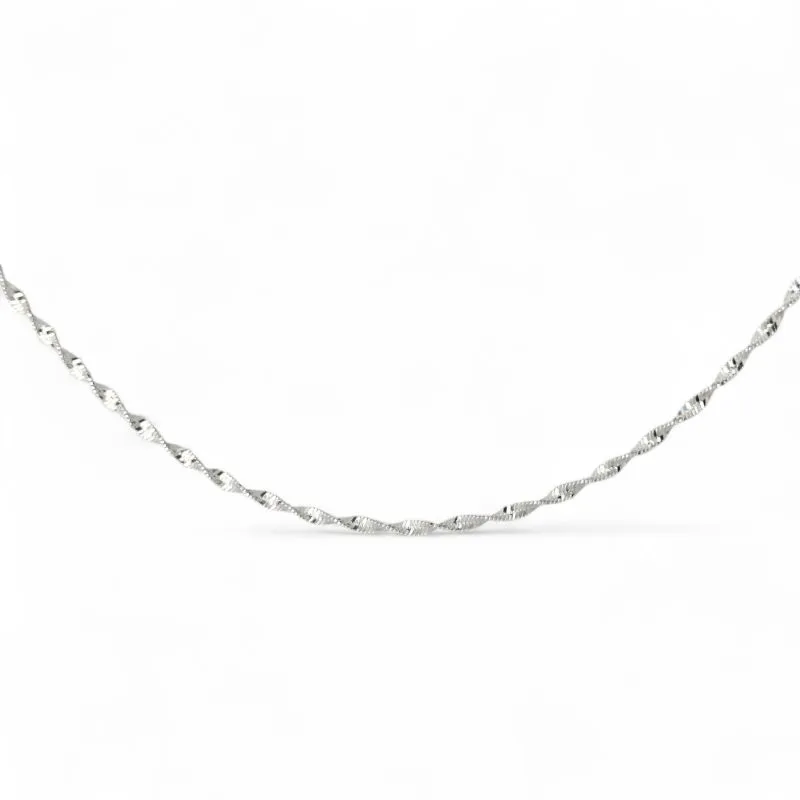 Corrente Cordão Singapura Prata 925 - 40cm