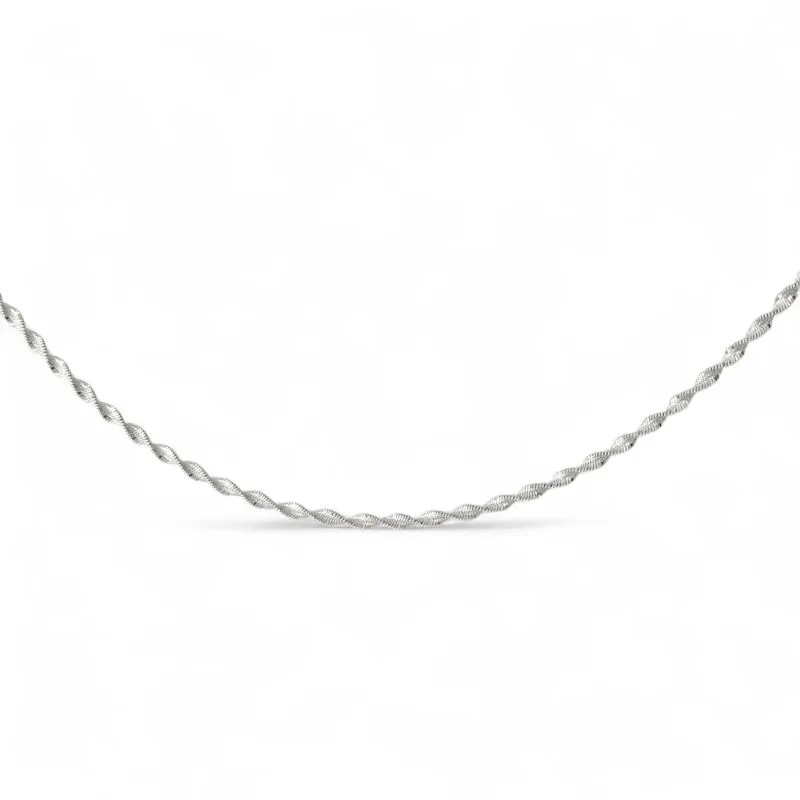 Corrente Cordão Singapura Prata 925 - 40cm