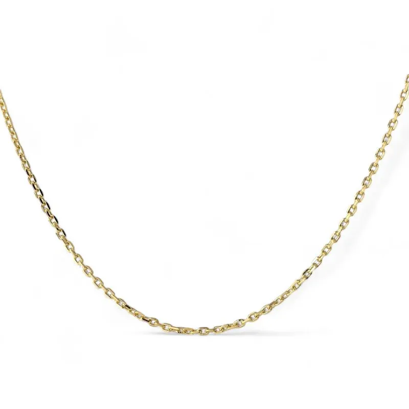 Corrente Masculina Elo Estilo Cadeado Banhada a Ouro 18k - 60cm