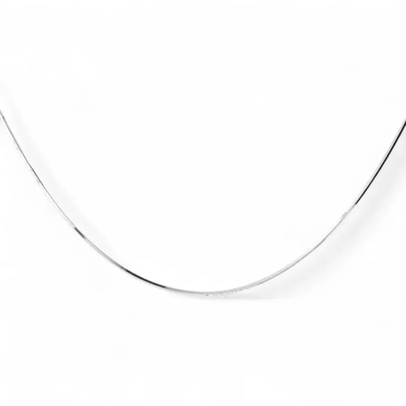 Corrente Rabo de Rato Laminada Prata 925 - 45cm