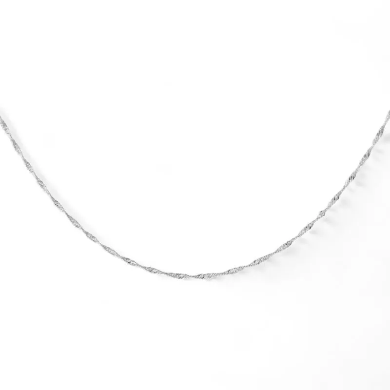 Corrente Singapura Prata 925 - 40cm