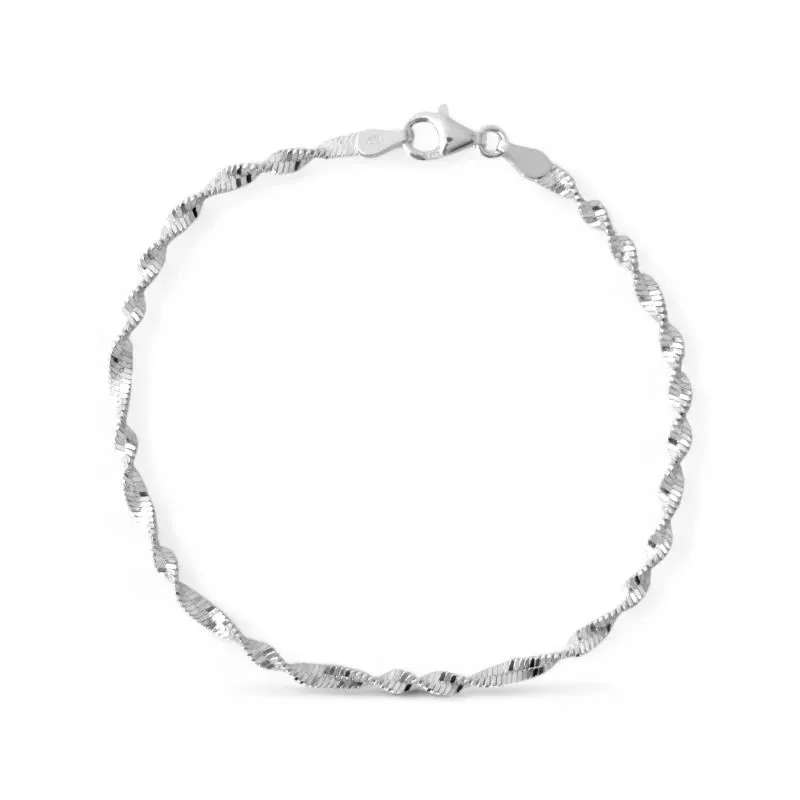 Pulseira Singapura Prata 925