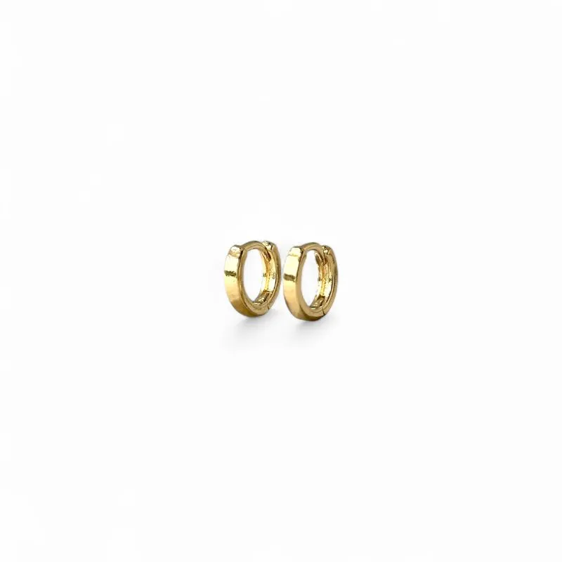 Brinco Argola Banhado a Ouro 18k Lisa - 0,9cm