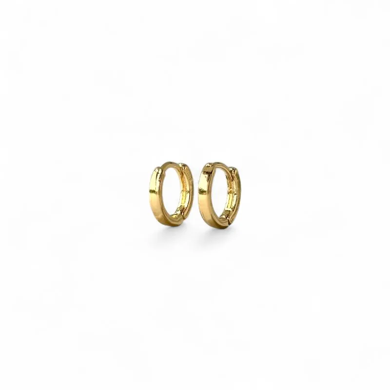 Brinco Argola Banhado a Ouro 18k Lisa - 1,0cm