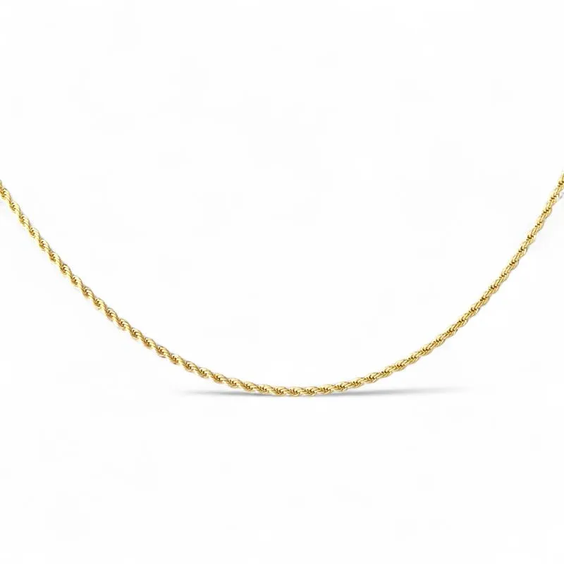 Corrente Cordão Baiano Banhada a Ouro 18k - 45cm