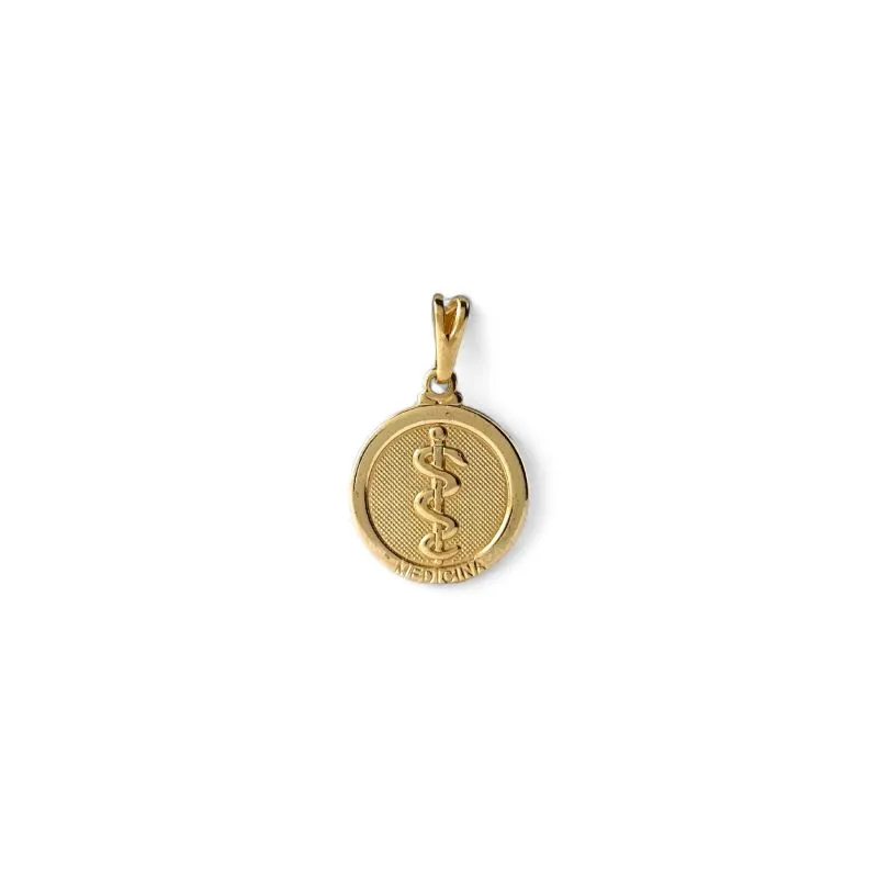 Pingente Profissão Medicina Banhado a Ouro 18k