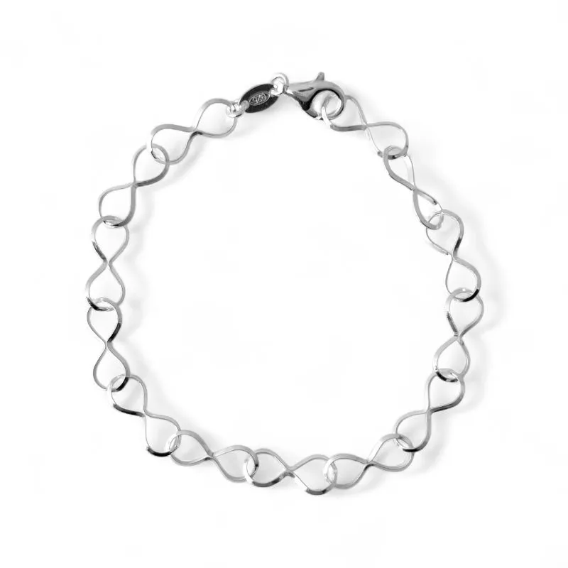 Pulseira Elo Infinito Prata 925