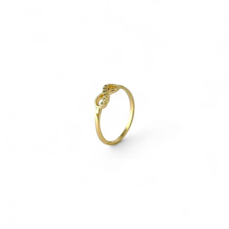 Anel Infinito Banhado a Ouro 18k com Zircônias
