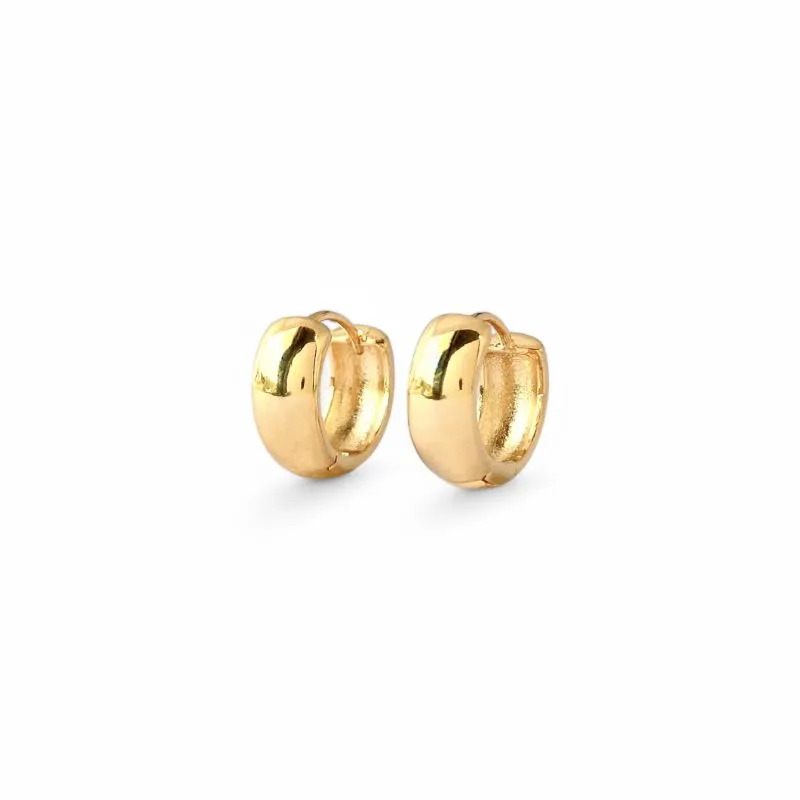 Brinco Argola Banhado a Ouro 18k Liso - 1,5cm