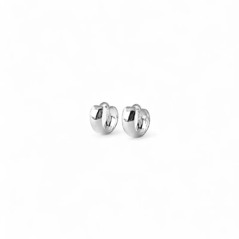 Brinco Argola Prata 925 Larga Lisa - 1,2cm