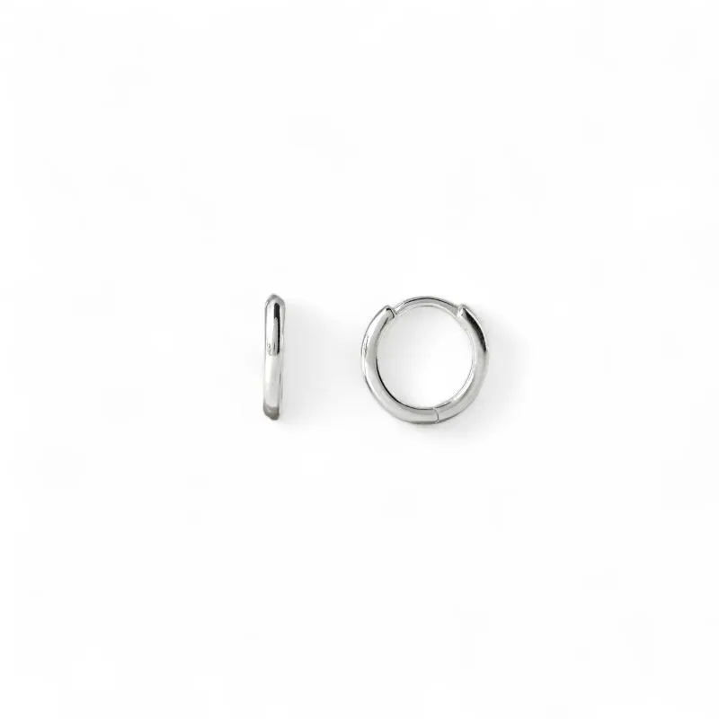 Brinco Argola Prata 925 Lisa - 1,4cm