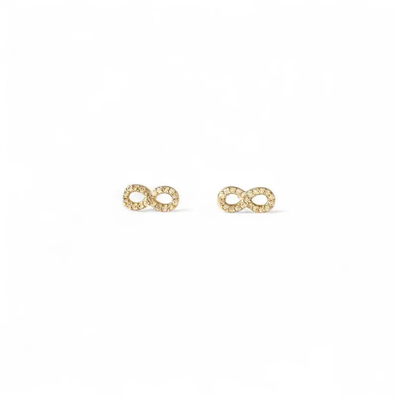 Brinco Infinito Banhado a Ouro 18k com Zircônias