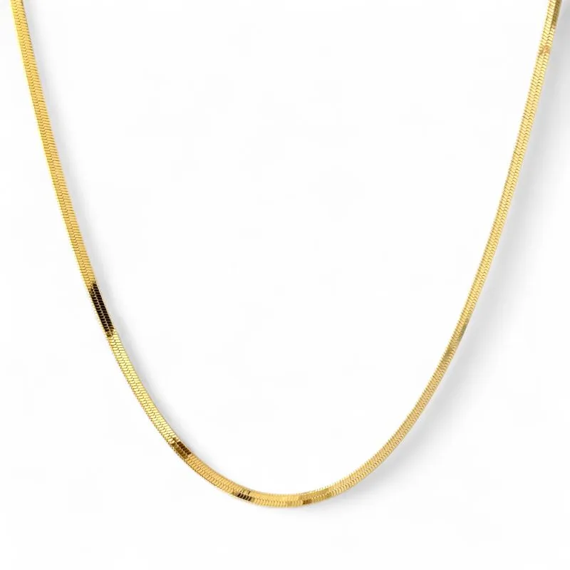 Colar Fita Banhado a Ouro 18k - 40cm