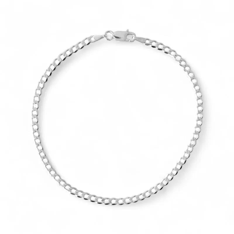 Pulseira Masculina Elo 1 em 1 Prata 925 - 19,5cm
