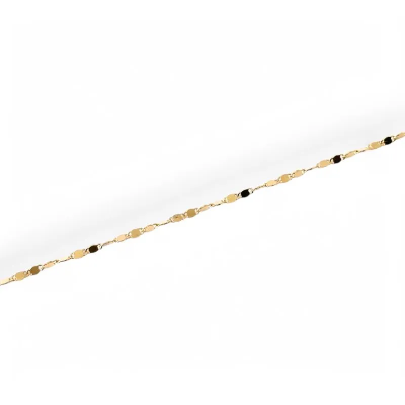Pulseira Tornozeleira Trabalhada Banhada a Ouro 18k