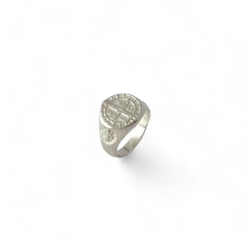 Anel Masculino São Bento Prata 925 Tam19