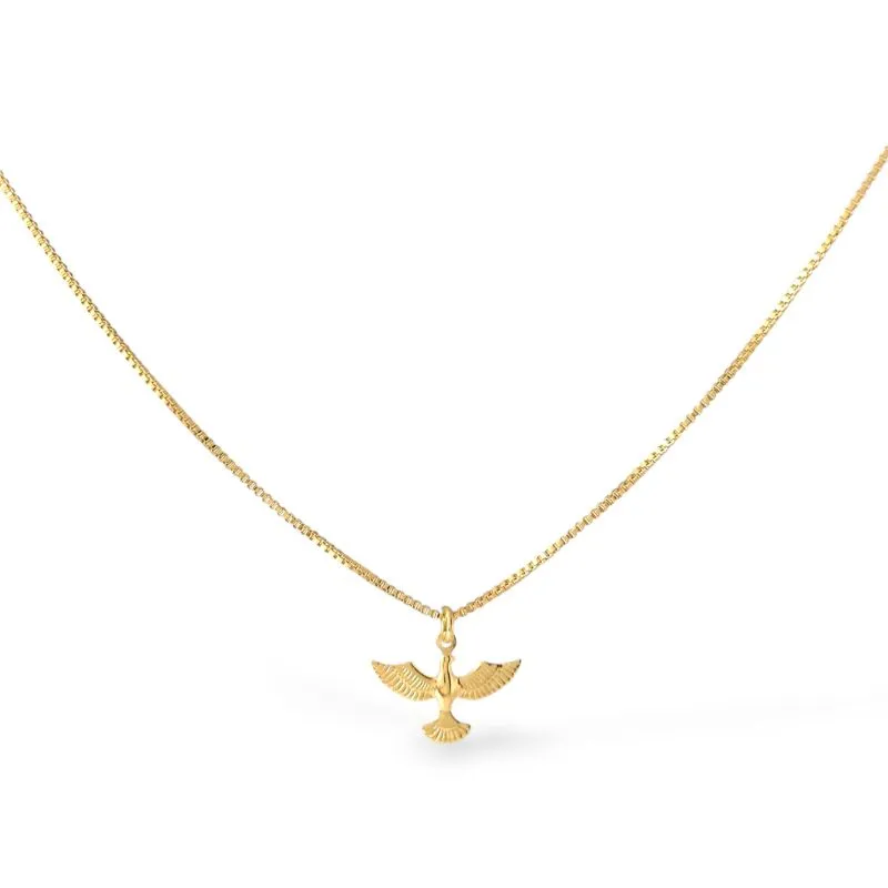 Colar Espírito Santo Banhado a Ouro 18k