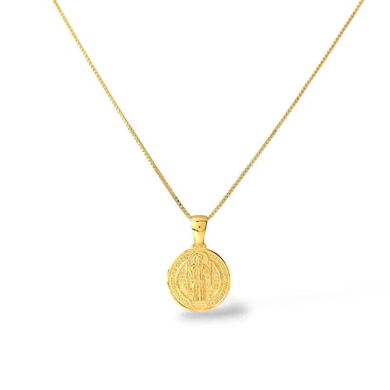 Colar São Bento Banhado a Ouro 18k