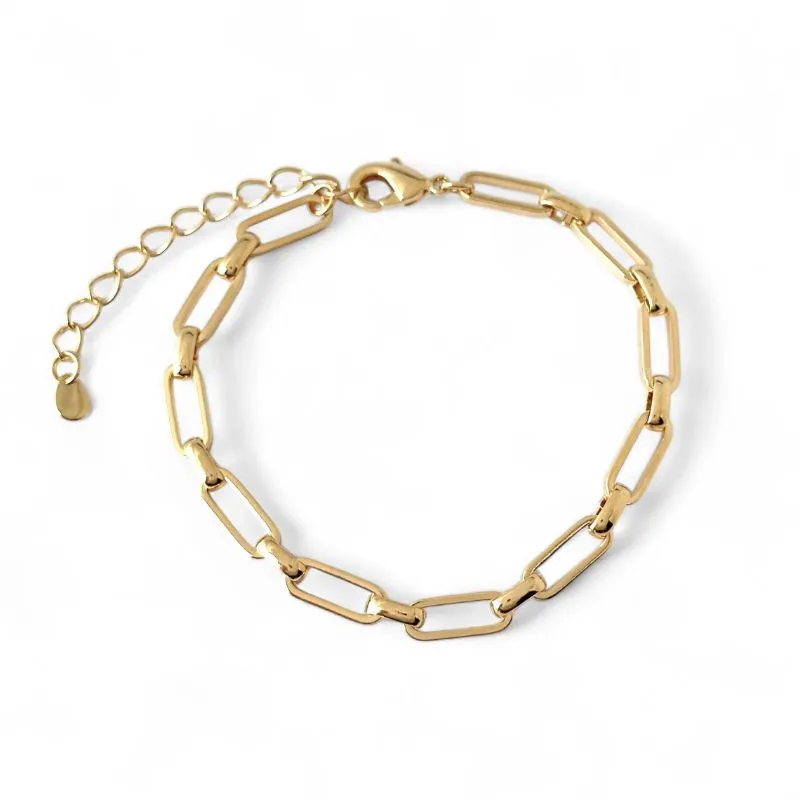 Pulseira Elo Estilo Cartier Banhada a Ouro 18k