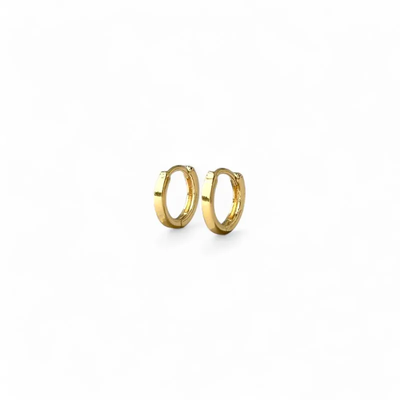 Brinco Argola Banhado a Ouro 18k Lisa - 1,0cm