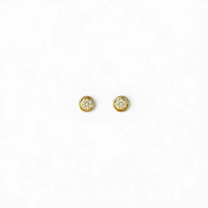 Brinco Círculo Banhado a Ouro 18k com Zircônias