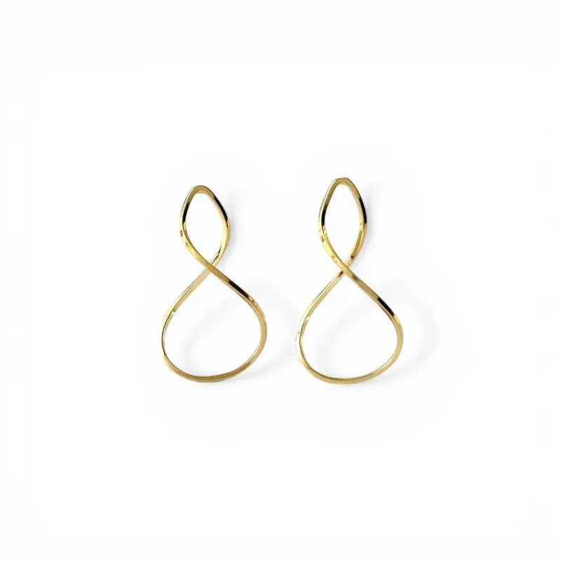 Brinco Infinito Banhado a Ouro 18k