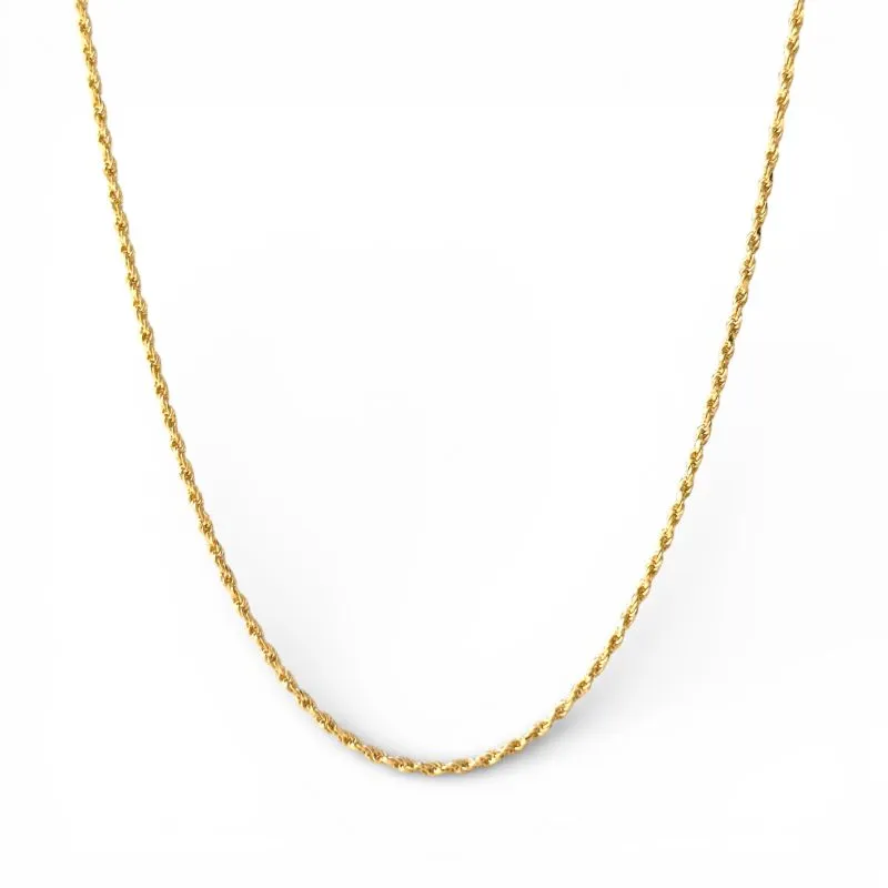 Corrente Cordão Baiano Fino Banhado a Ouro 18k - 45cm