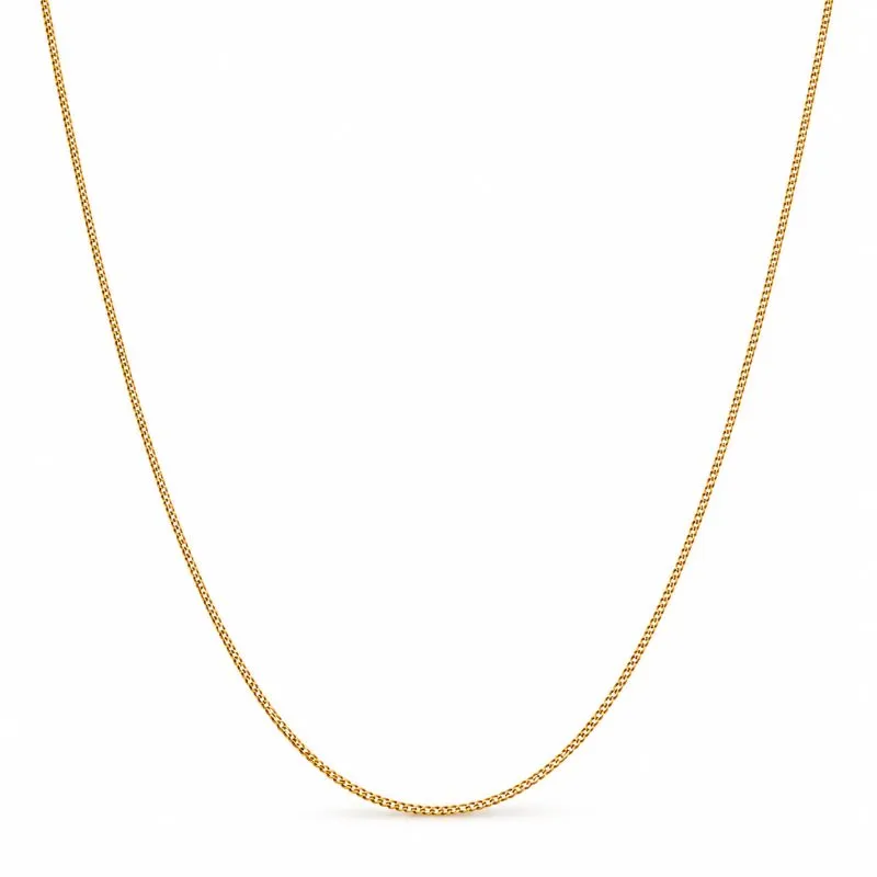 Corrente Masculina Elo 1 em 1 Banhada a Ouro 18k - 60cm