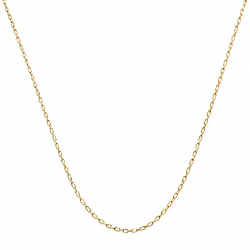 Corrente Masculina Elo Cadeado Banhada a Ouro 18k -  60cm