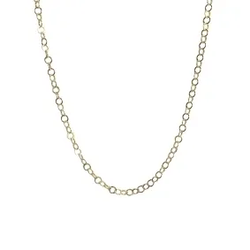 Corrente Elo Português Banhado a Ouro 18k - 60 cm